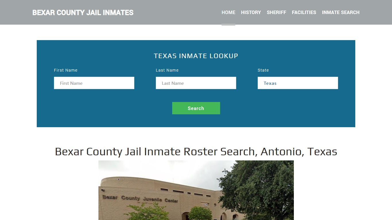 Bexar County Jail Inmate Roster Lookup, Antonio, TX